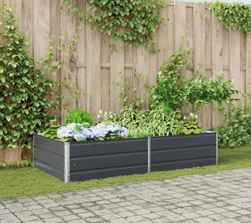 vidaXL Sadilica Antracit 195 x 100 x 45 cm Pocinčani čelik - Venlo