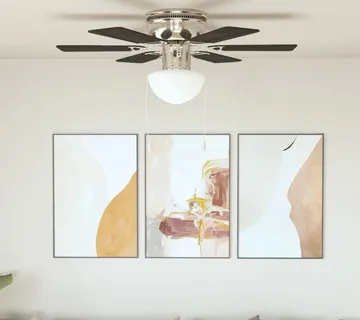 vidaXL Ukrasni stropni ventilator sa svjetlom 82 cm tamnosmeđi - Venlo