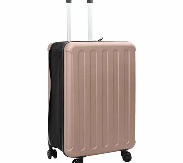 vidaXL Kofer ružičasto zlatna 43 x 27 x 66 cm ABS plastika - Venlo