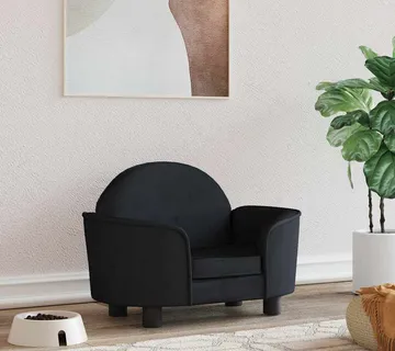 vidaXL Krevet za pse crni 66x40x45 cm baršunasti - Venlo