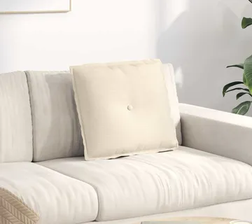 vidaXL Jastuk za leđa Krem 50 x 45 cm Kordura tekstil - Venlo