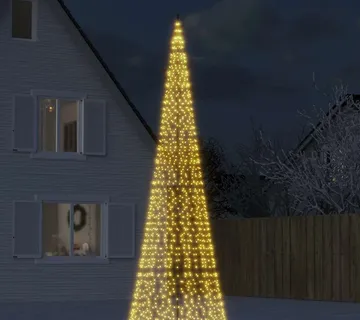 vidaXL LED božićno drvce 1534 LED toplo bijelo 500 cm - Venlo