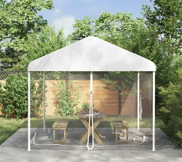 vidaXL Mreža protiv komaraca za gazebo 220 mesh Bijela 3,6 x 3 x 2 cm - Venlo