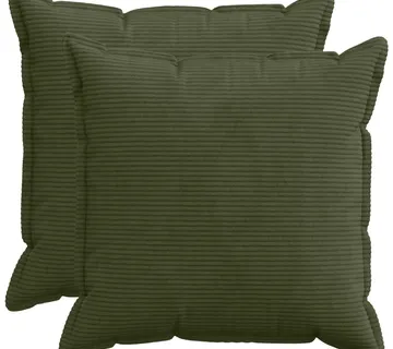 vidaXL Presvlaka za jastuk 2 kom. HOUTEN Zelena 70 x 70 cm Kord - Venlo