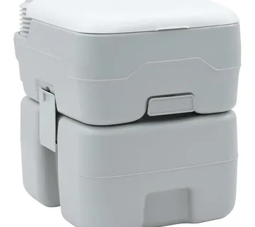 vidaXL Kamperski WC Siva i bijela 41,5 x 36,5 x 42 cm Polietilen - Venlo