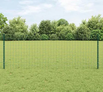 vidaXL Euro ograda s postom 10 x 0,8 m Čelik premazan PVC-om Zelena - Venlo