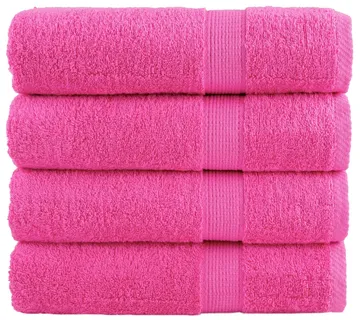 vidaXL Premium ručnici za ruke SOLUND 4 kom. ružičasti 50x100 cm 600 g/m² - Venlo