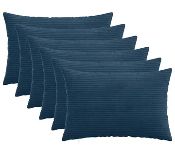 vidaXL Presvlaka za jastuk 6 pcs HEERLEN Mornarsko plava 30 x 50 cm - Venlo