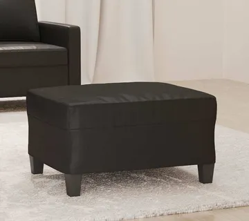 vidaXL Tabure crni 70 x 55 x 41 cm od umjetne kože - Venlo