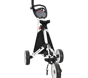 vidaXL Golf Trolej Crna i bijela Aluminij Sklopivo - Venlo