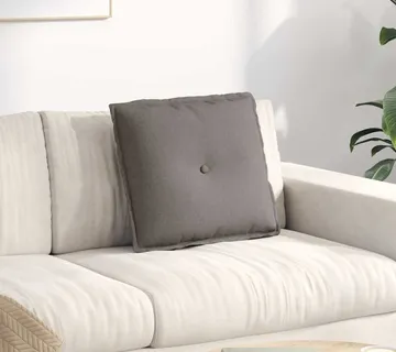 vidaXL Jastuk za leđa Sivo-smeđa 50 x 19 x 45 cm tkanina - Venlo