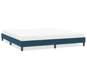 vidaXL Okvir kreveta bez madraca tamnoplavi 200x220 cm baršun - Venlo