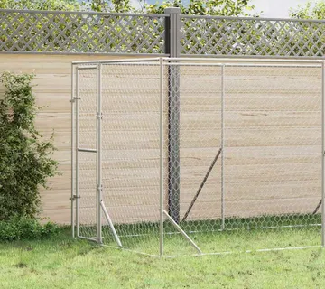 vidaXL Vanjski kavez za pse srebrni 2 x 14 x 2 m od pocinčanog čelika - Venlo