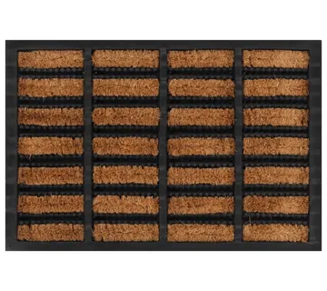 vidaXL Otirač pravokutni 40 x 60 cm od gume i kokosovih vlakana - Venlo
