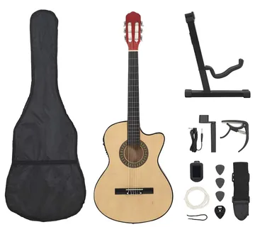 vidaXL 12-dijelni set gitare Western s ujednačivačem i 6 žica - Venlo