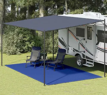 vidaXL Tepih za šator 300 x 600 cm plavi HDPE - Venlo
