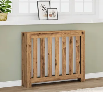 vidaXL Pokrov za radijator boja artisian hrast 104x20x82 cm drveni - Venlo
