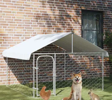 vidaXL Vanjski kavez za pse s krovom 200 x 200 x 150 cm - Venlo