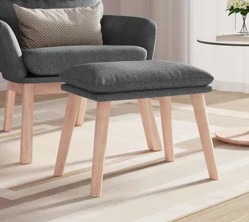 vidaXL Tabure svjetlosivi 45 x 29,5 x 35 cm od tkanine - Venlo