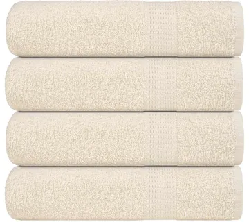 vidaXL Ručnici za kupanje FROGN 4 kom krem 100x150 cm 360 g/m² - Venlo