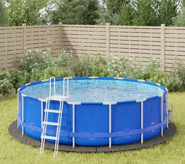 vidaXL Platno za tlo ispod bazena svjetlosivo Ø458 cm poliesterska - Venlo