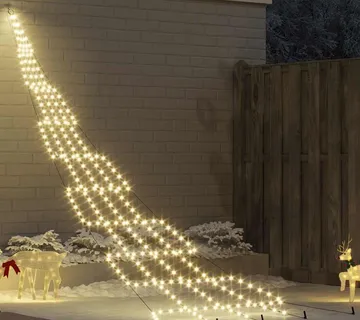vidaXL LED Božićno drvce s zemljanim klinovima Topla bijela 511 cm - Venlo