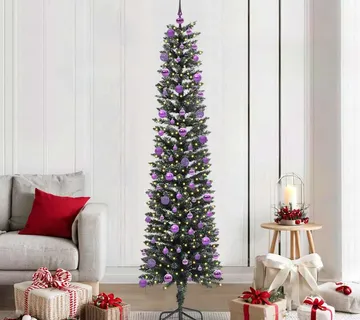 vidaXL Umjetno božićno drvce Zelena 210 cm PVC, Plastika i Čelik - Venlo