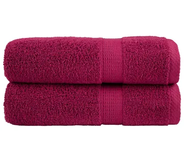 vidaXL Premium ručnici za tuširanje SOLUND 2 kom Bordeaux 70x140 cm 600 gsm - Venlo