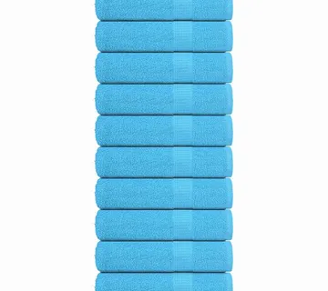 vidaXL Ručnici za kupanje FROGN 10 kom tirkizni 100x150 cm 360 g/m² - Venlo