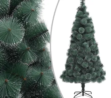 vidaXL Umjetno božićno drvce sa stalkom zeleno 210 cm PET - Venlo