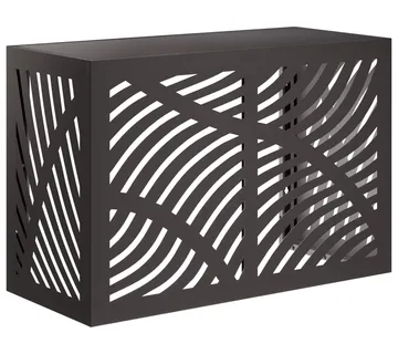 vidaXL Pokrov za klima uređaj Crna 90 x 40 x 60 cm Čelik - Venlo