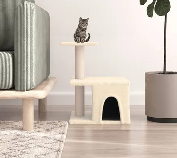 vidaXL Penjalica za mačke sa stupovima za grebanje krem 48 cm - Venlo