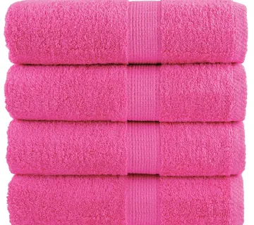vidaXL Premium ručnici za goste SOLUND 4 kom. ružičasti 30x50 cm 600 g/m² - Venlo