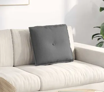 vidaXL Jastuk za leđa Tamno siva 50 x 19 x 45 cm tkanina - Venlo