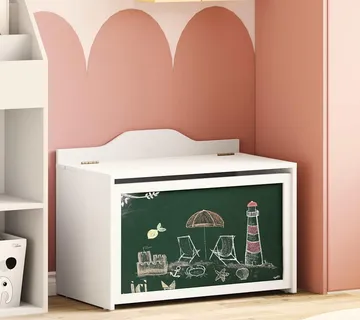 vidaXL Kreativno skladištenje za djecu ROROS Bijelo 73 x 40 x 55 cm - Venlo