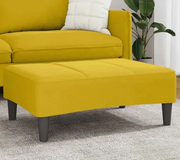 vidaXL Tabure žuti 77x55x31 cm baršunasti - Venlo