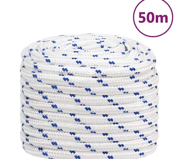 vidaXL Brodski konop bijeli 20 mm 50 m od polipropilena - Venlo