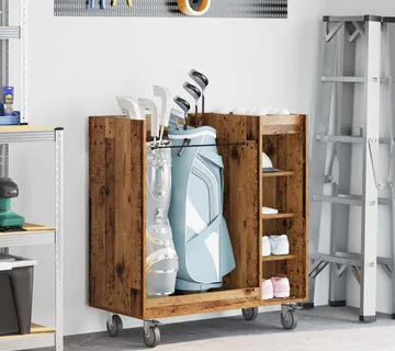 vidaXL Golf ormar s kotačem Jednobojno Staro drvo 90 x 45 x 98 cm - Venlo