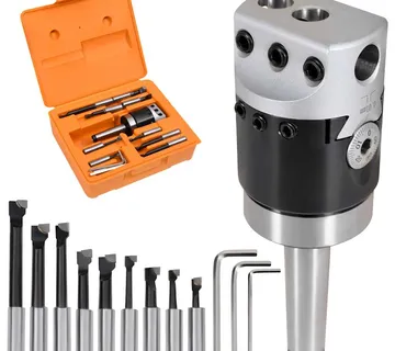 vidaXL 15-dijelni set alata za bušenje s glavom od 50 mm F1-12 MT2-M10 - Venlo