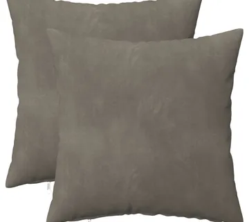vidaXL Presvlaka za jastuk 2 pcs HEERLEN Svjetlosiva 35 x 35 cm Baršun - Venlo