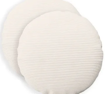 vidaXL Presvlaka za jastuk 2 pcs HEERLEN Krem Ø 40 cm Kord - Venlo