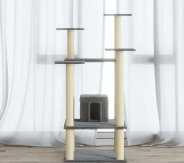 vidaXL Penjalica za mačke sa stupovima za grebanje svjetlosiva 110 cm - Venlo