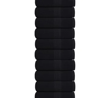 vidaXL Ručnici za pranje FROGN 10 kom crne 30x30 cm 360 g/m² - Venlo