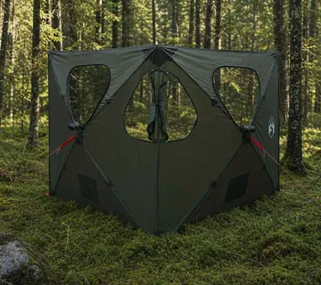 vidaXL Lovni šator 145 x 145 x 150 cm Maslinasto zelena - Venlo