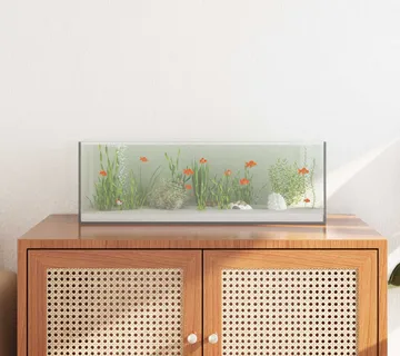 vidaXL Akvarij s pohranom *Transparent*an 60 x 20 x 20 cm Stakl - Venlo