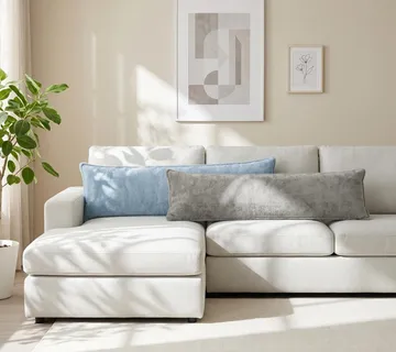 vidaXL Presvlaka za jastuk HOUTEN Svjetlosiva 40 x 145 cm - Venlo