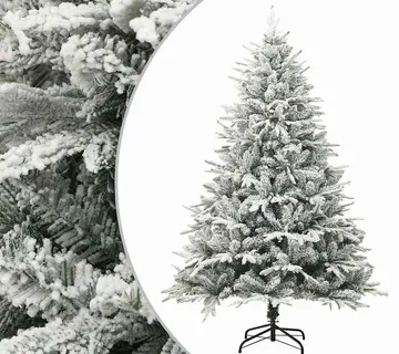 vidaXL Umjetno božićno drvce sa snijegom zeleno 180 cm PVC i PE - Venlo