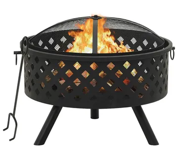vidaXL Posuda za vatru sa žaračem 68 cm XXL čelična - Venlo