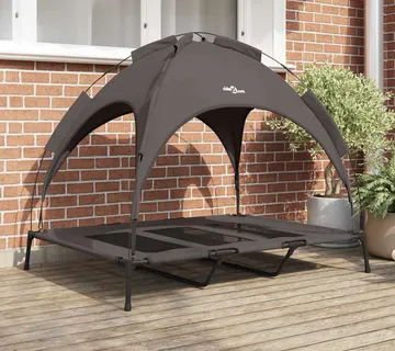 vidaXL Krevet za psa Smeđa 122 x 93 x 106,5 cm Čelik - Venlo