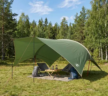 vidaXL Vodootporna kamperska cerada Zelena 690 x 580 x 255 cm - Venlo